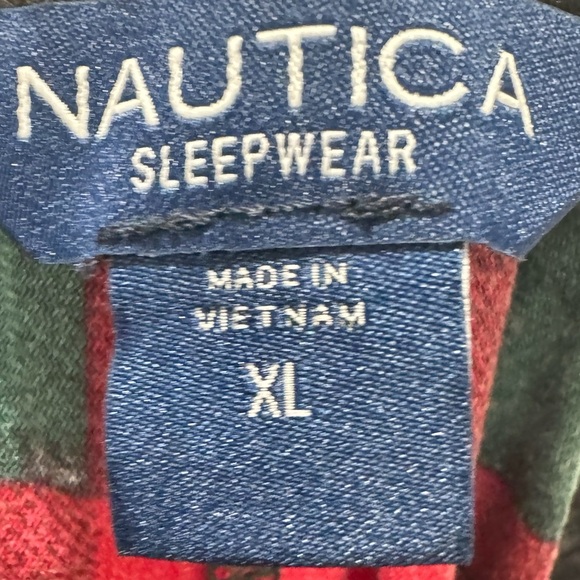 New NAUTICA Super Soft Fleece Plaid Pants Men’s Sz XL Drawstring Pjs Loungwear - Picture 4 of 7